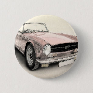 Triumph TR6 6 Cm Round Badge