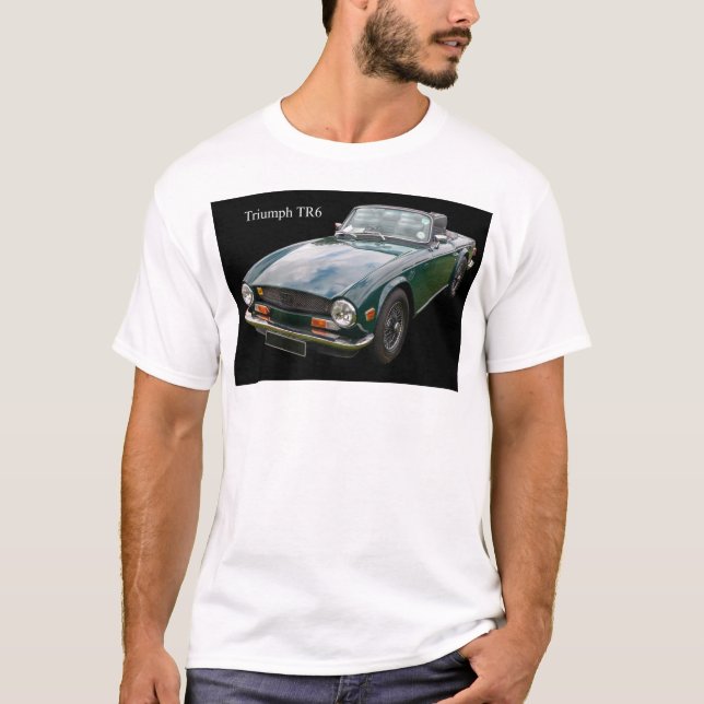 Triumph TR6 Classic Sports Car T-Shirt (Front)