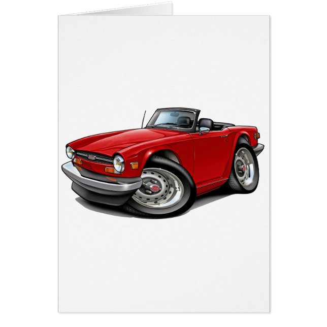 Triumph TR6 Red Car (Front)