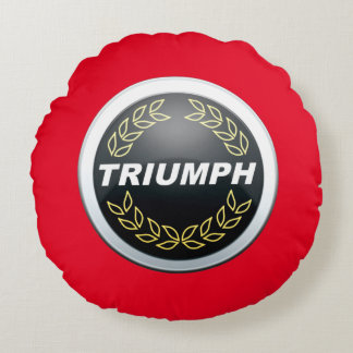 Triumph TR7 Badge Design Round Cushion