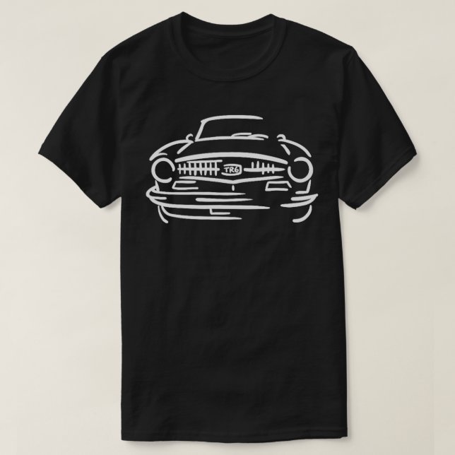 Triumph TR TR6 British English SportAutomobile  T-Shirt (Design Front)