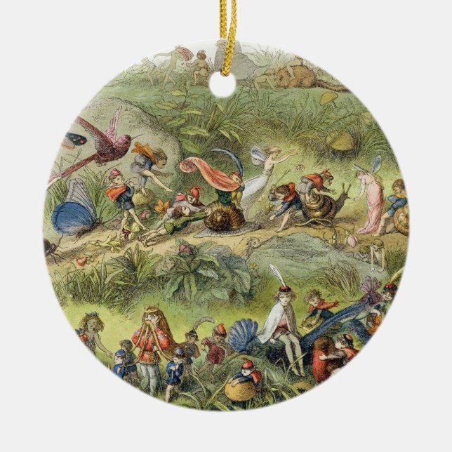 Triumphal March of the Elf-King, illustration from Ceramic Tree Decoration (Front)