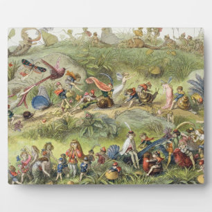 Triumphal March of the Elf-King, illustration from Plaque