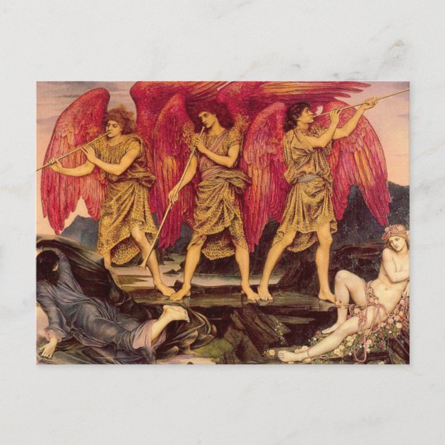 Triumphant Aurora by Evelyn de Morgan Postcard (Front)