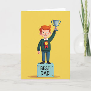 Triumphant Fathers Day Award Card