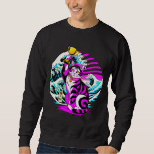 Triumphant Victory Cat - Graduation Gift Sweatshirt