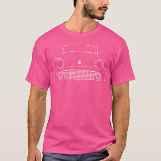 Triumphr3 Classic Car White Outline birt retro boy T-Shirt