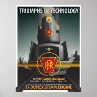 TRIUMPHS IN TECHNOLOGY: The Pennsy T1 Poster