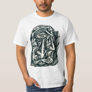 Triumvirate, ink drawing, t-shirt