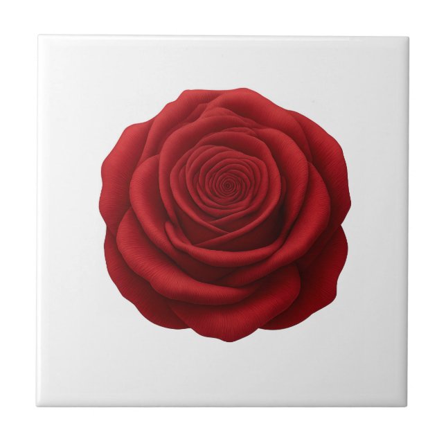 Trivet - Red Rose Flower (Front)