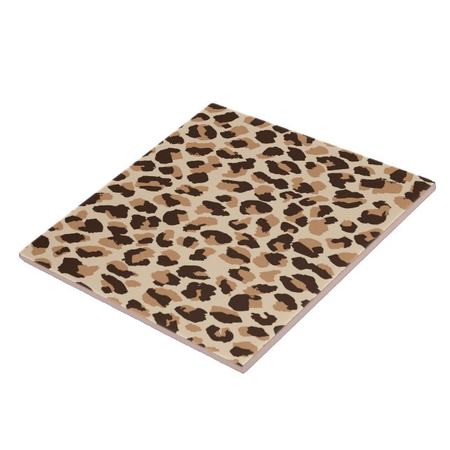Trivet Tile-Leopard Print (Side)