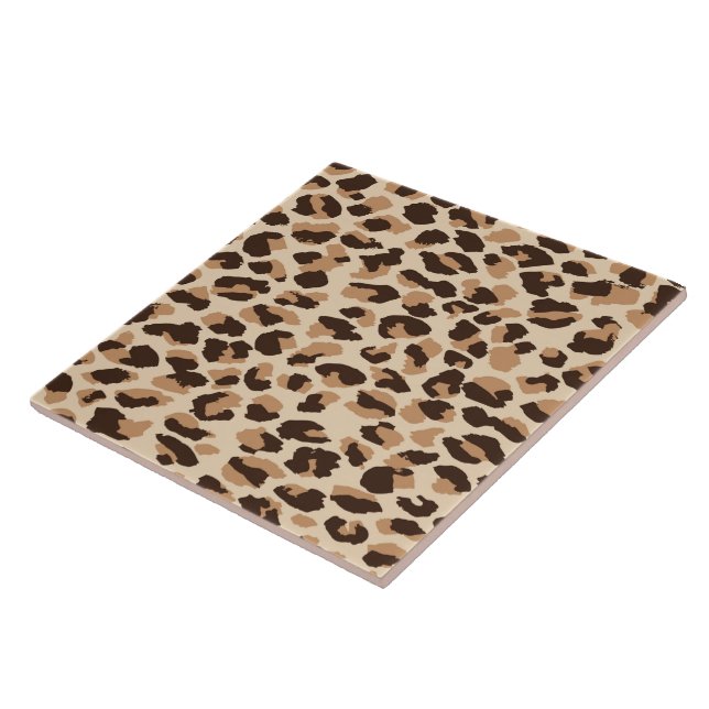 Trivet Tile-Leopard Print (Side)