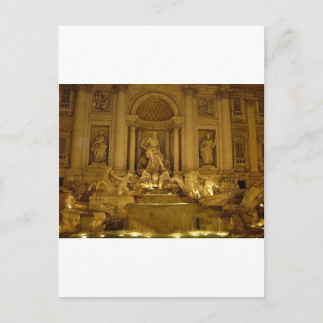 Trivi Fountain Postcard (Front)