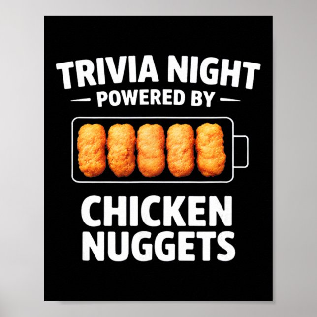 Trivia Night Powered By Chicken Nuggets  Poster (Front)