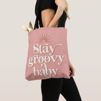 TRIXIE 70's Retro Pink Stay Groovy Baby Hippie