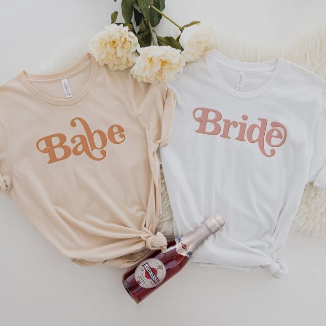 TRIXIE Retro 70's Themed Groovy Babe Bachelorette T-Shirt (Creator Uploaded)