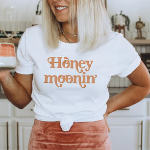 TRIXIE Retro 70's Themed Honeymoonin' Bride T-Shirt
