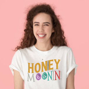 TRIXIE Retro 70's Themed Honeymoonin' Bride T-Shirt