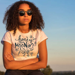 TRIXIE Retro 70's Themed Honeymoonin' Bride T-Shirt