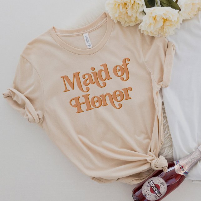 TRIXIE Retro 70's Themed Maid of Honour T-Shirt (Creator Uploaded)