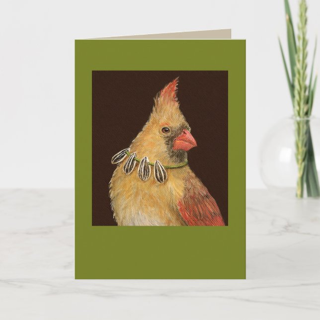 Trixie the cardinal card (Front)