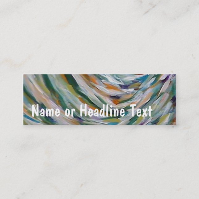 TRJ Fine Art Template Mini Business Card (Front)