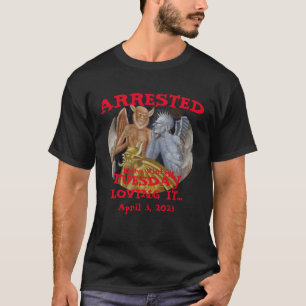 Trmp Retro Vintage 45th President Arrested Tuesday T-Shirt