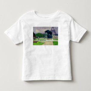 Trocadero Gardens and Rhinoceros by Jacquemart Toddler T-Shirt