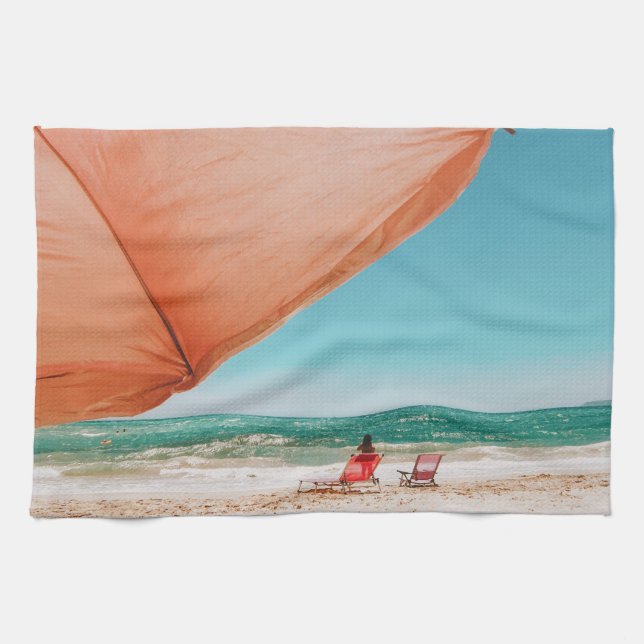 Trocadero Playa - Marbella - Spain Tea Towel (Horizontal)