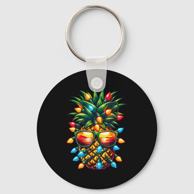 Trocal Ne Sungl Christmas Lights Xmas  Key Ring (Front)