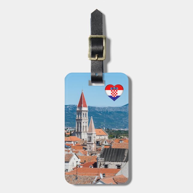 Trogir historical city - Dalmatia, Croatia Luggage Tag (Front Vertical)