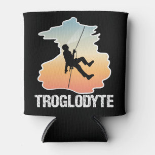 Troglodyte - Funny Caver Spelunking Speleology Can Cooler
