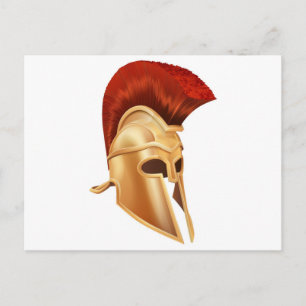 Trojan Helmet Postcard