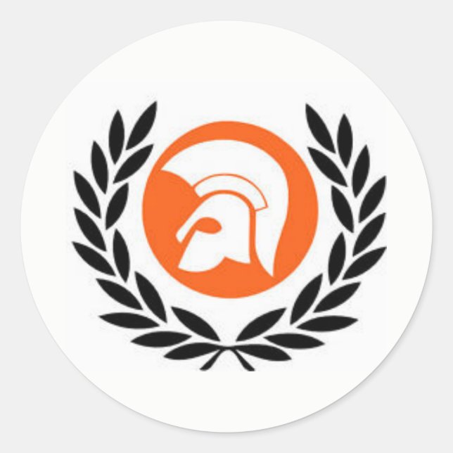 trojan records classic round sticker (Front)
