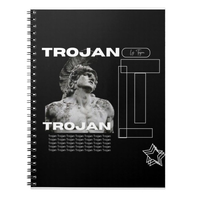 Trojan Strong Spiralled Notebook (Front)