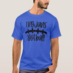 Trojans Football School Spirit Team Mascot Game Ni T-Shirt