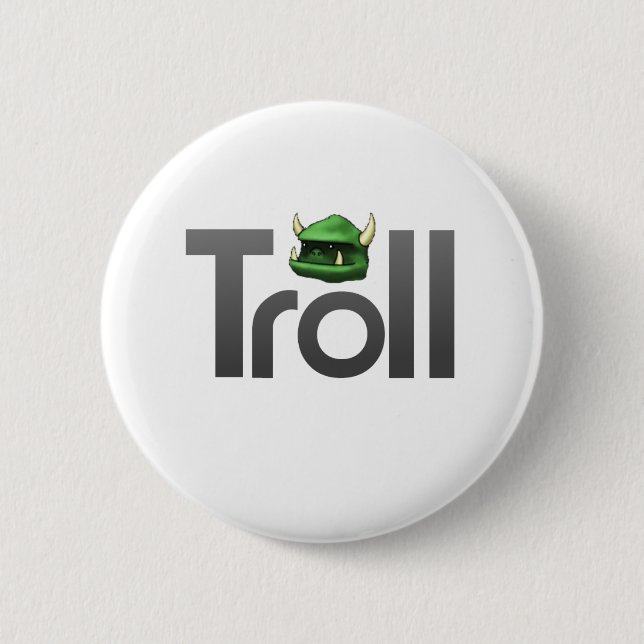 Troll 6 Cm Round Badge (Front)