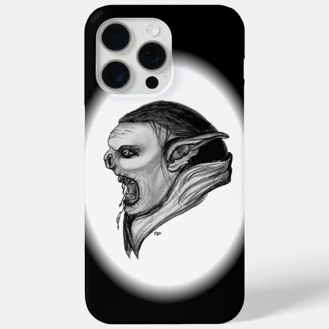 Troll Black and White Design Case-Mate iPhone Case (Back)