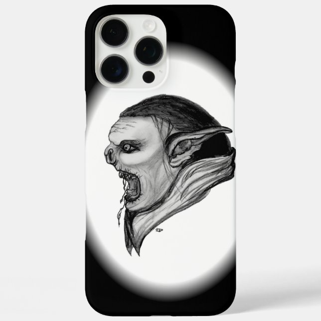 Troll Black and White Design Case-Mate iPhone Case (Back)
