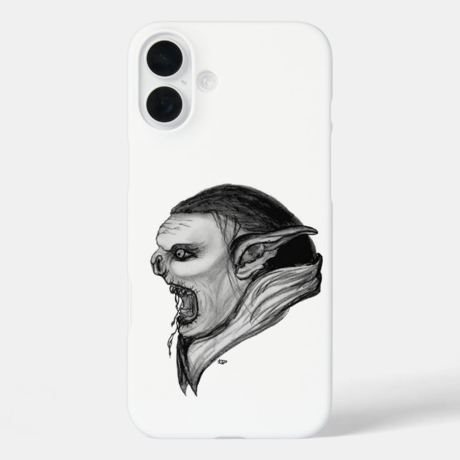 Troll Black and White Design Case-Mate iPhone Case (Back)