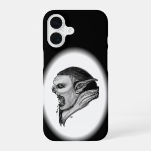Troll Black and White Design iPhone 16 Case