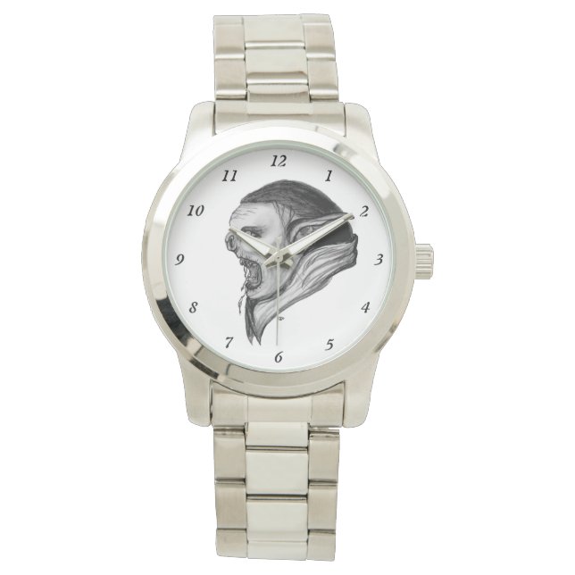 Troll Black and White Design Watch (Front)