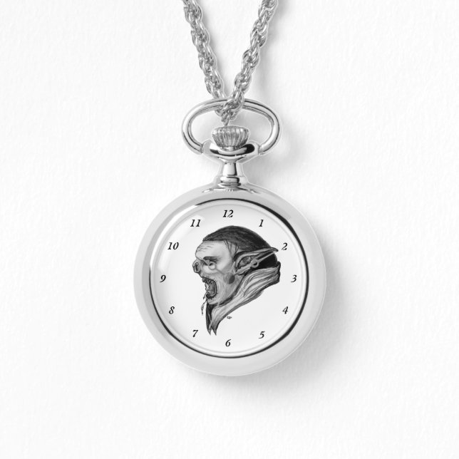 Troll Black and White Design Watch (Front)