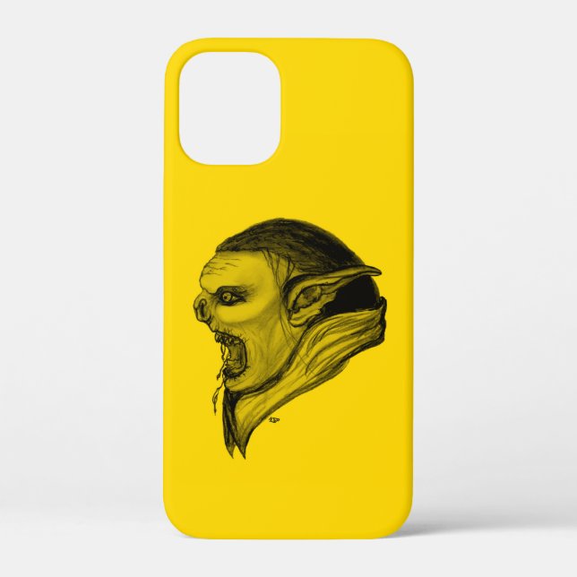 Troll Black and Yellow Design Case-Mate iPhone Case (Back)