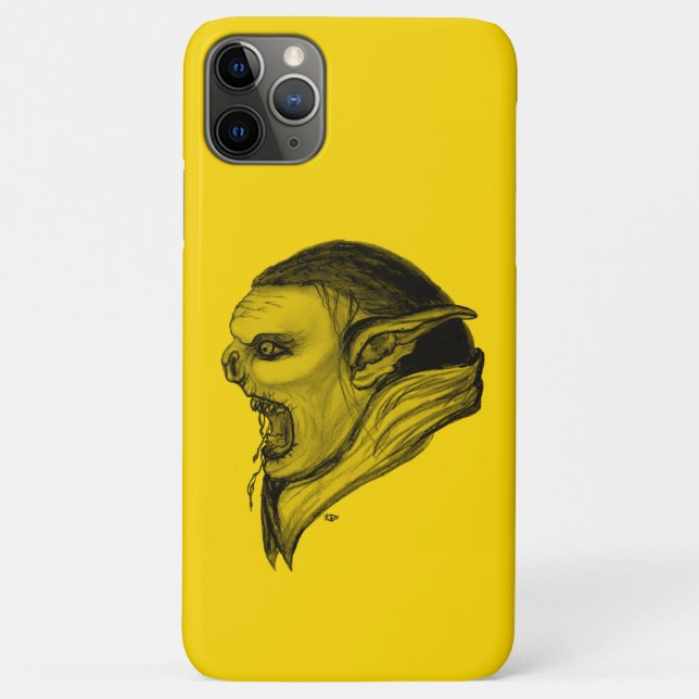 Troll Black and Yellow Design Case-Mate iPhone Case (Back)