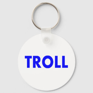 Troll Blue Key Ring