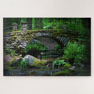 Troll Bridge in the Forest - 20x30 Jigsaw Puzzle