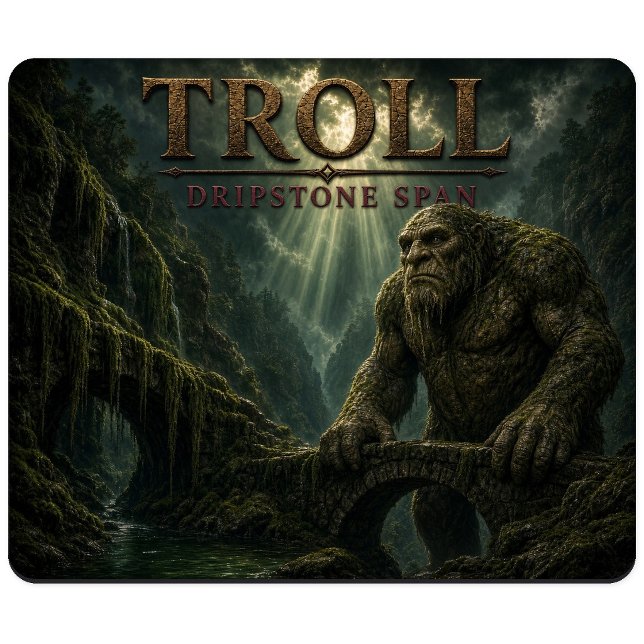 Troll Dripstone Span Dark Realism Mouse Pad (Creator Uploaded)