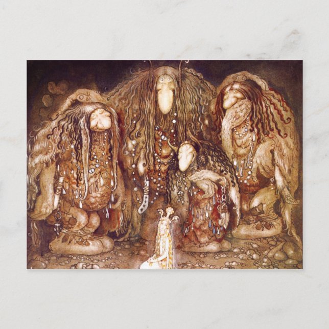 Troll Family and Princess Postcard (Front)