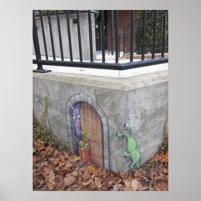 troll gifting sluggo poster (Front)